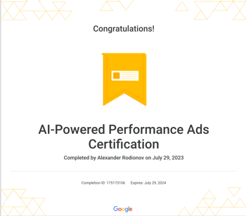 AI-Powered Performance Ads Certification