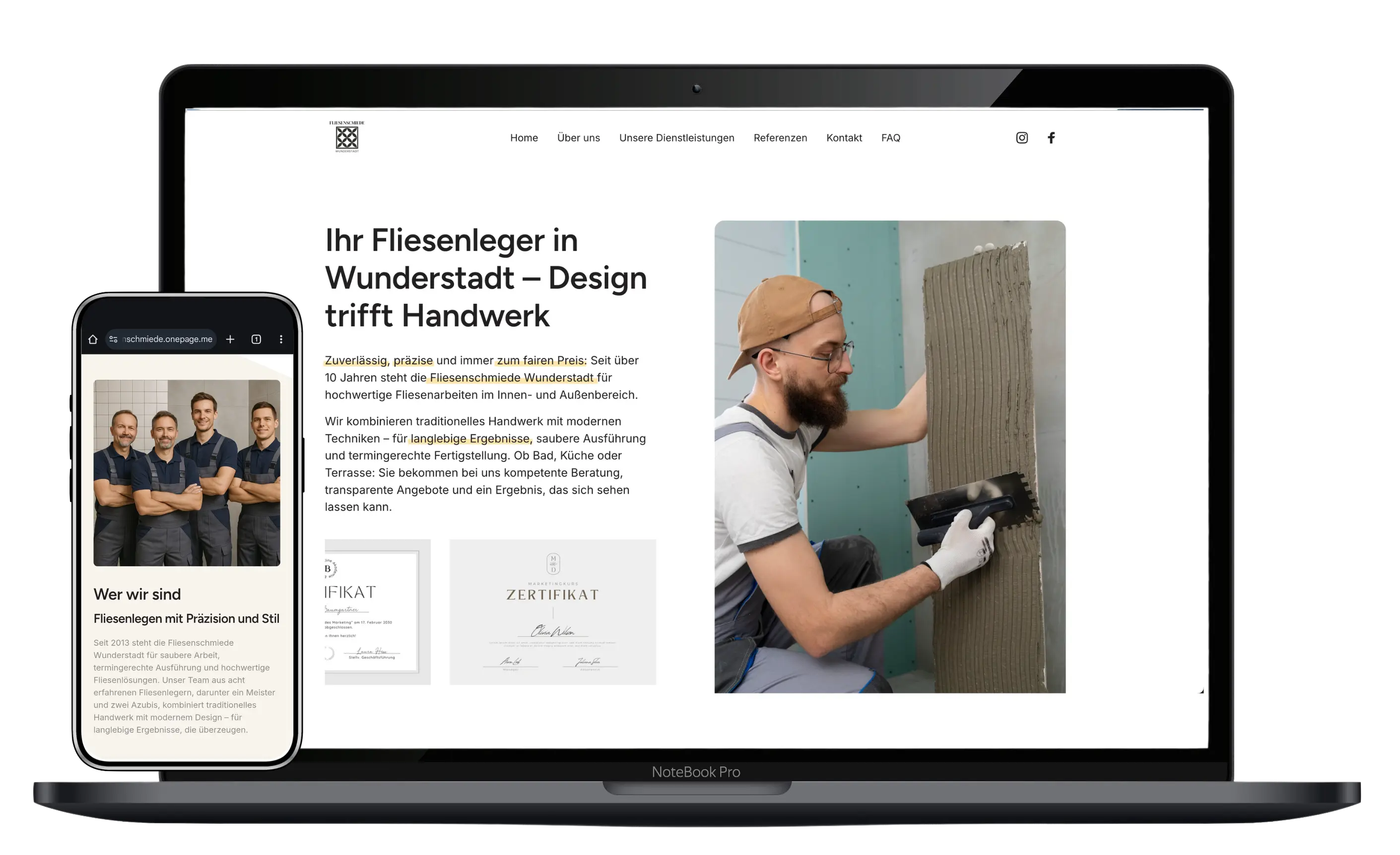 Handweker Website erstellen