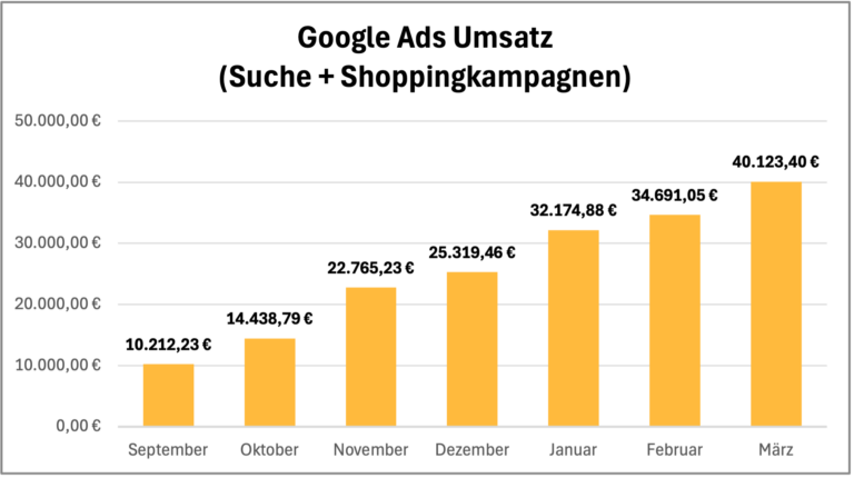 AdBlue Google Ads Umsatz