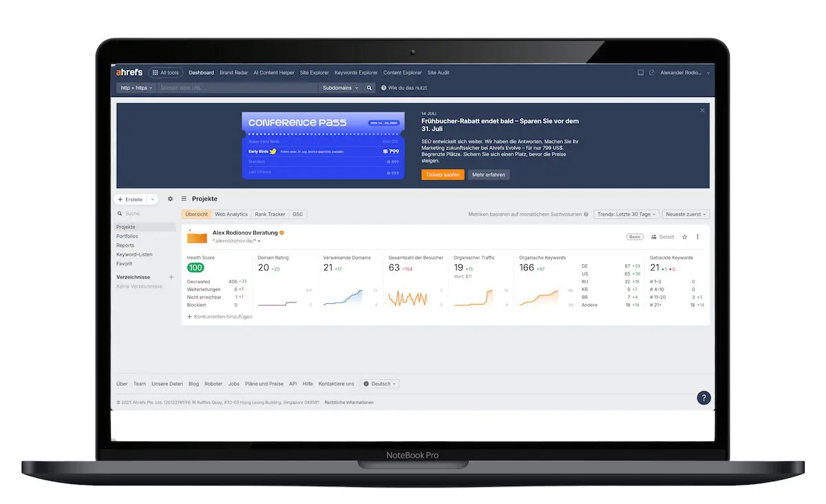 Ahrefs - SEO Tools