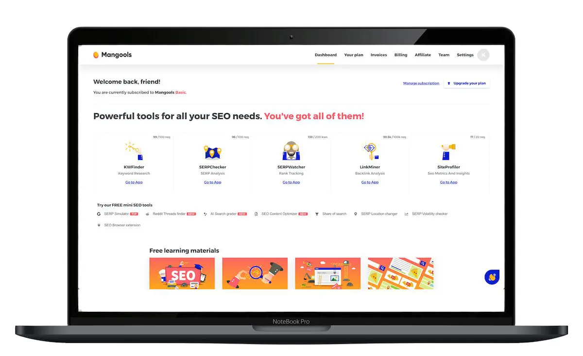 Mangools - SEO Tools