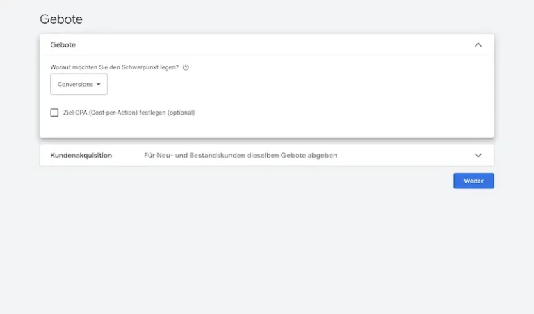 Conversions maximieren